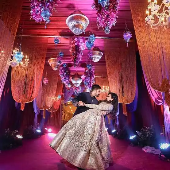 modern-western-wedding-reception-entry