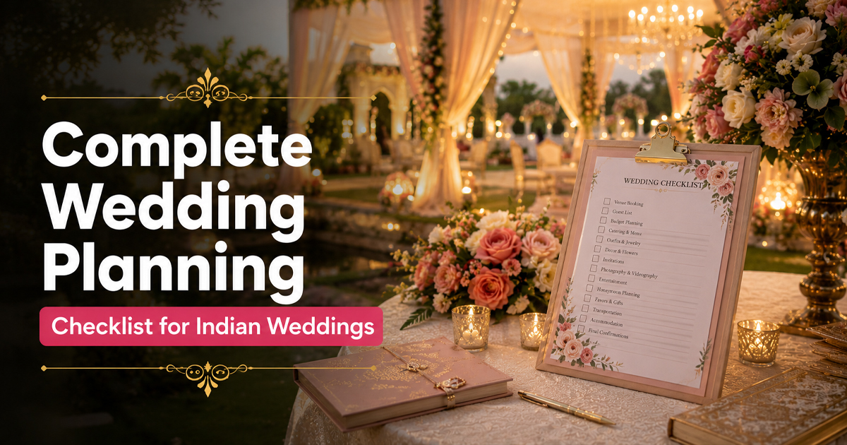 Ultimate Indian Wedding Planning Checklist for Brides (2026 Guide) | Plan4Event 